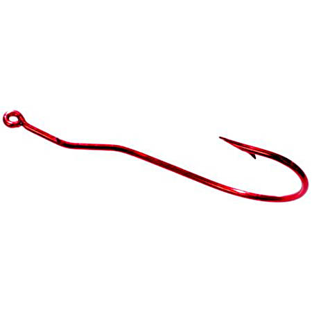 Blood Red Cam Action Worm Hook