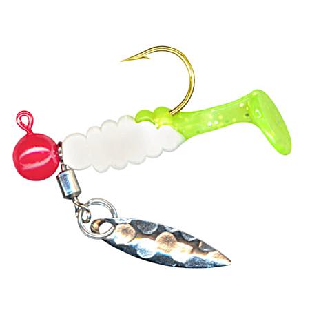 Charlie Bee Panfish Lure - White/Chartreuse