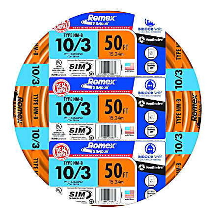 SIMpull NM-B Indoor Building Wire - 10/3
