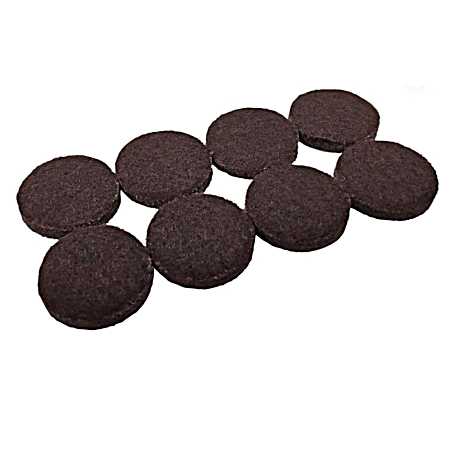 Brown Heavy-Duty Round Felt Furniture Pads