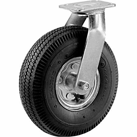 Medium-Duty Swivel Plate Pneumatic Caster