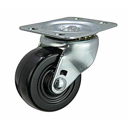 Soft Rubber Plate-Mount Swivel Caster