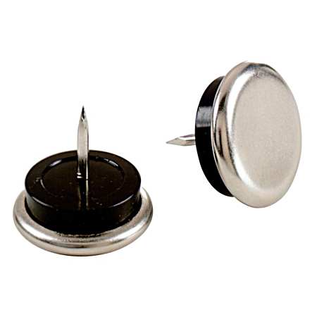 Nickel Cushioned Nail-On Glide - 4 Pk