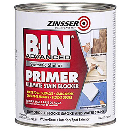 B-I-N Advanced Bright White Synthetic Shellac Primer