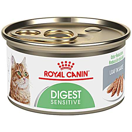 Adult Sensitive Digestion Loaf in Sauce Wet Cat Food, 3 oz Can