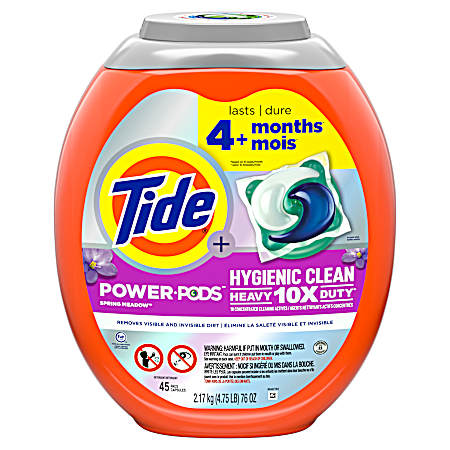 Hygienic Clean Heavy Duty 10X Power Pods Fresh Meadow Scent - 45 Ct