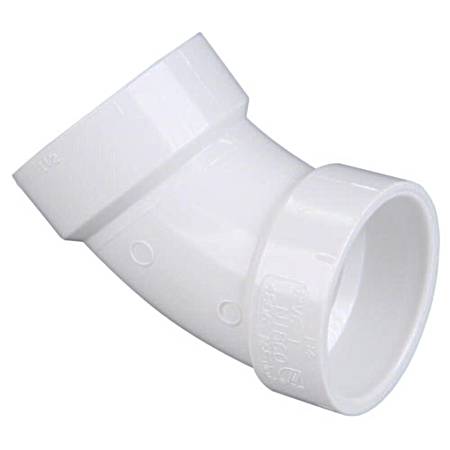 PVC-DWV 45-Degree Sanitary Elbow