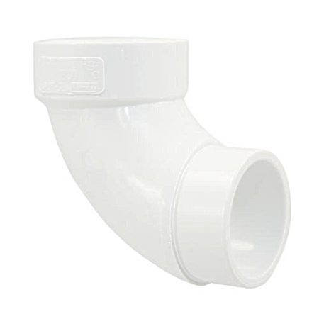 PVC-DWV 90-Degree Sanitary Street Elbow