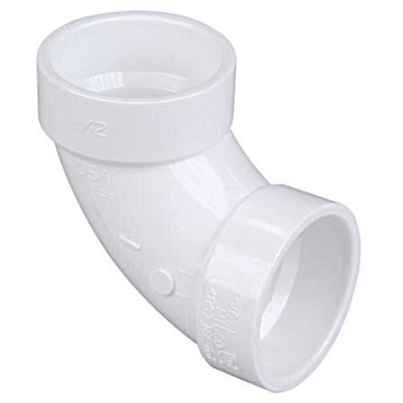 PVC-DWV 90-Degree Sanitary Elbow
