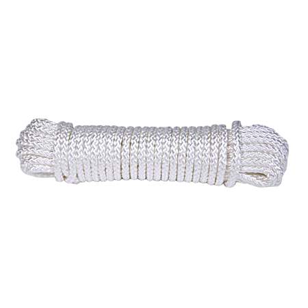 Diamond Braided Nylon Rope - White