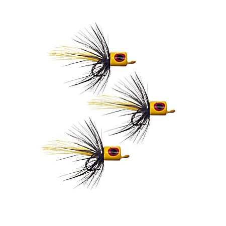 Fly Fishing Floating Popper - Yellow/Black