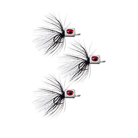 Fly Fishing Floating Popper - White/Black