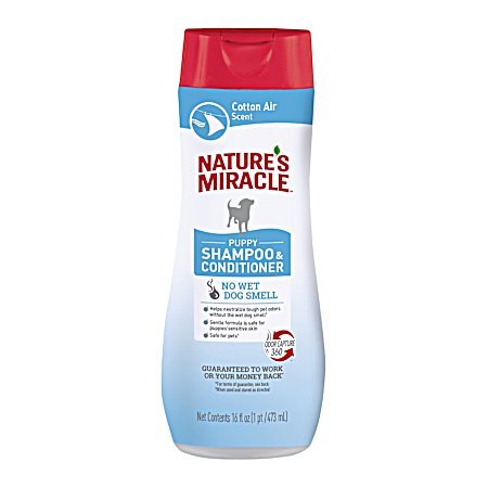16 fl oz Puppy Shampoo & Conditioner, Cotton Air Scent