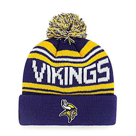 Youth Minnesota Vikings Purple Knit Pom Top Hat