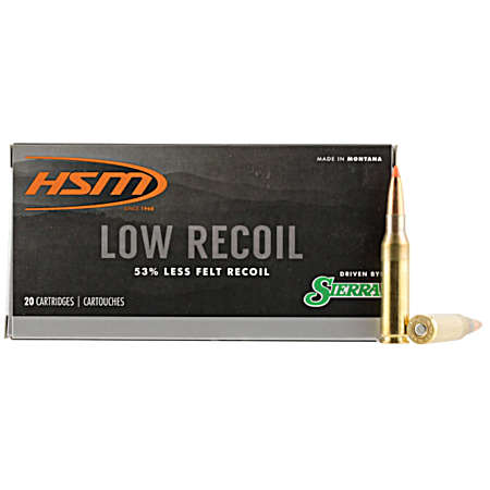 .270 Winchester Low Recoil 130 Grain Rifle Cartridges - 20 Rounds