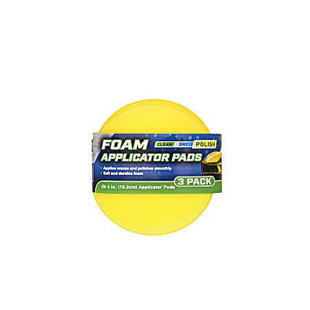4 in Foam Applicator Pads - 3 Pk