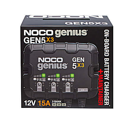 GEN5X3 15A 3-Bank Onboard Battery Charger