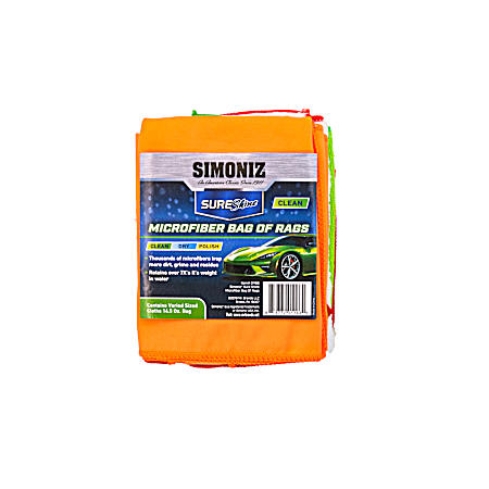 SureShine 14.5 oz Microfiber Bag of Rags