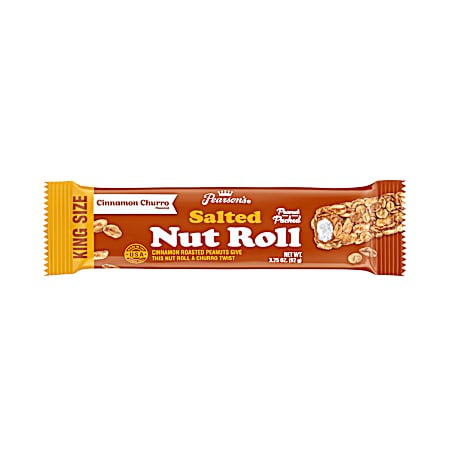 3.25 oz King Size Cinnamon Churro Salted Nut Roll