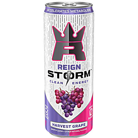 12 oz Storm Harvest Grape Energy Drink