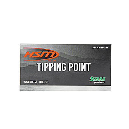 7mm-08 Remington Tipping Point Game Changer 165 Grain Rifle Cartridges - 20 Rounds