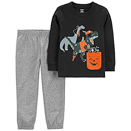 Toddlers' Black Halloween Set - 2 Pc