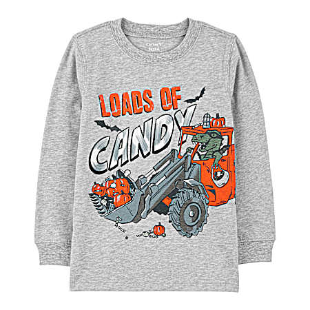 Toddlers' Blue Halloween Long Sleeve Shirt