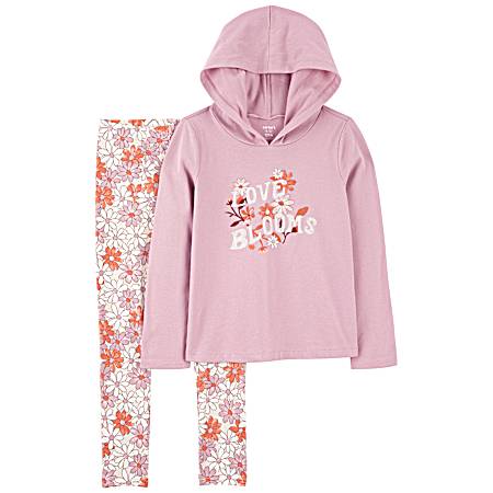 Little Girls' Floral Set - 2 Pc