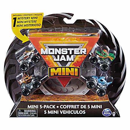 Mini Monster Trucks - 5 Pk