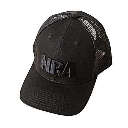 Men's Black Logo Trucker Cap