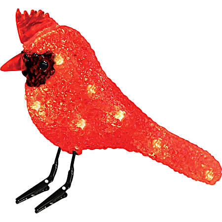 6 in Twinkling Red LEDs Christmas Cardinal