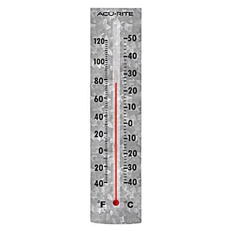 14 in. Galvanized Thermometer