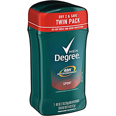2.7 oz Men Sport 48-Hour Antiperspirant & Deodorant Stick - 2 Ct