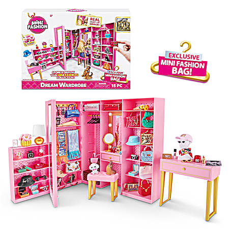 Mini Fashion Dream Wardrobe 15 pc Playset