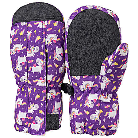 Toddler Girls' Unicorns Ski Mittens