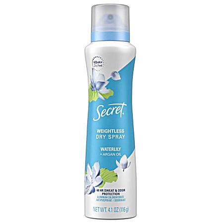 4.1 oz Waterlily Weightless Dry Anti-Perspirant & Deodorant Spray