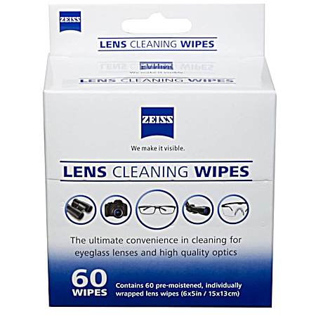 Lens Cleaning Wipes - 60 Ct.