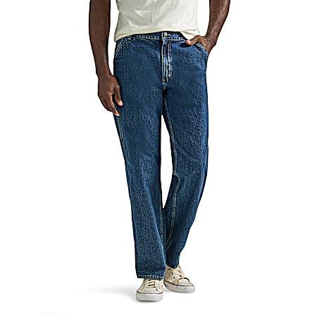 Men's Colton Dark Blue Workwear Loose Carpenter Jeans