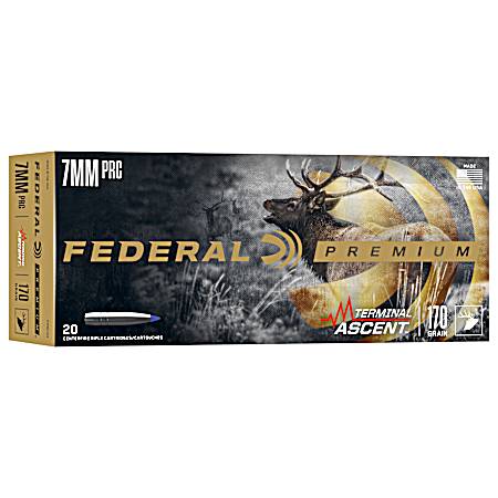 7mm PRC Terminal Ascent 170gr Cartridges - 20 Rounds
