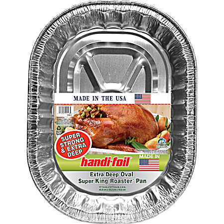 Extra Deep Oval Super King Roaster Pan