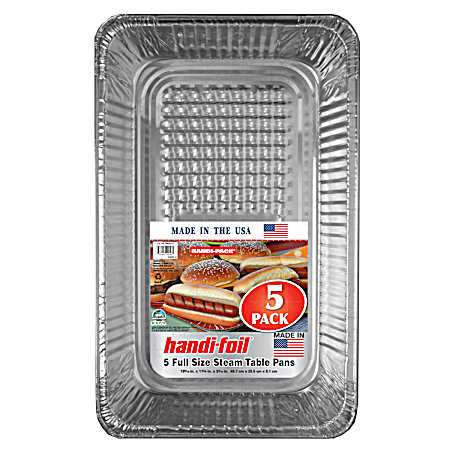 5 Pk. Full Size Steam Table Pans