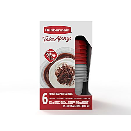 .5 cup Take Alongs Minis Food Storage Containers - 6 Pk
