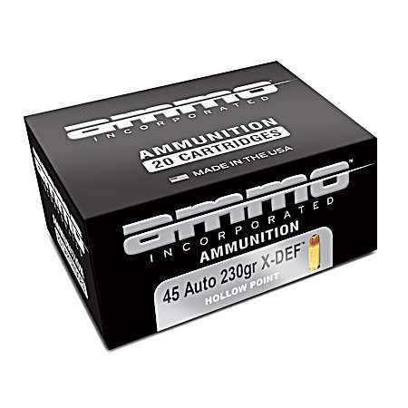 .45 ACP Signature X-DEF 230 Grain HP Cartridges - 20 Rounds
