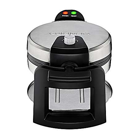 Round Flip Belgian Waffle Maker