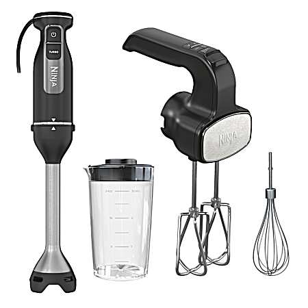 Foodi Power Mixer System Hand Blender and 5-Speed Hand Mixer Combo