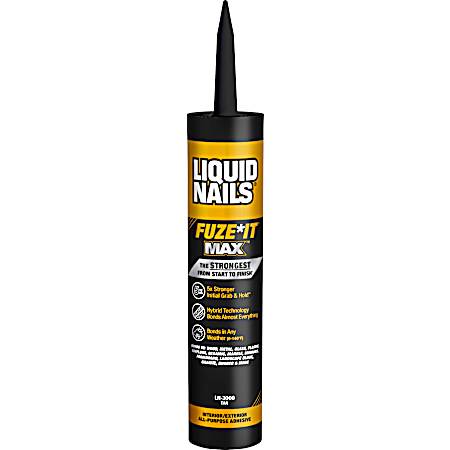 9 oz Tan Fuze*It MAX All-Surface Construction Adhesive - Interior/Exterior
