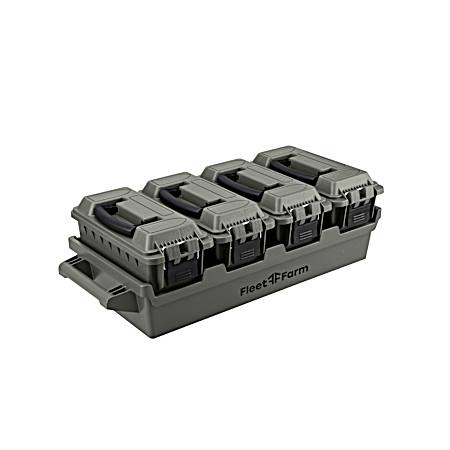 4-Box .30 Cal Ammo Crate OD Green