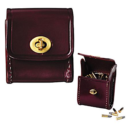 Walnut .22 Cartridge Carrier Pouch