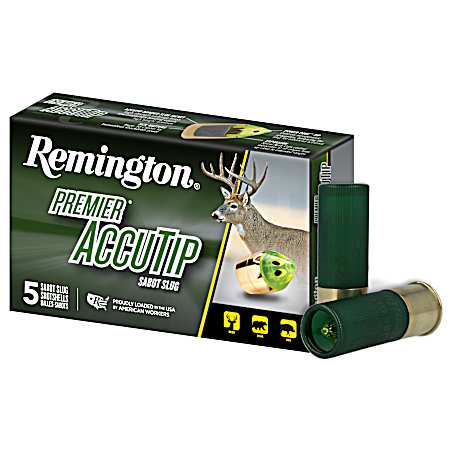 12 Gauge Premier AccuTip Sabot 2-3/4'' 385 Grain Slugs - 5 Rounds