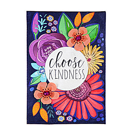 Choose Kindness Burlap Garden Flag